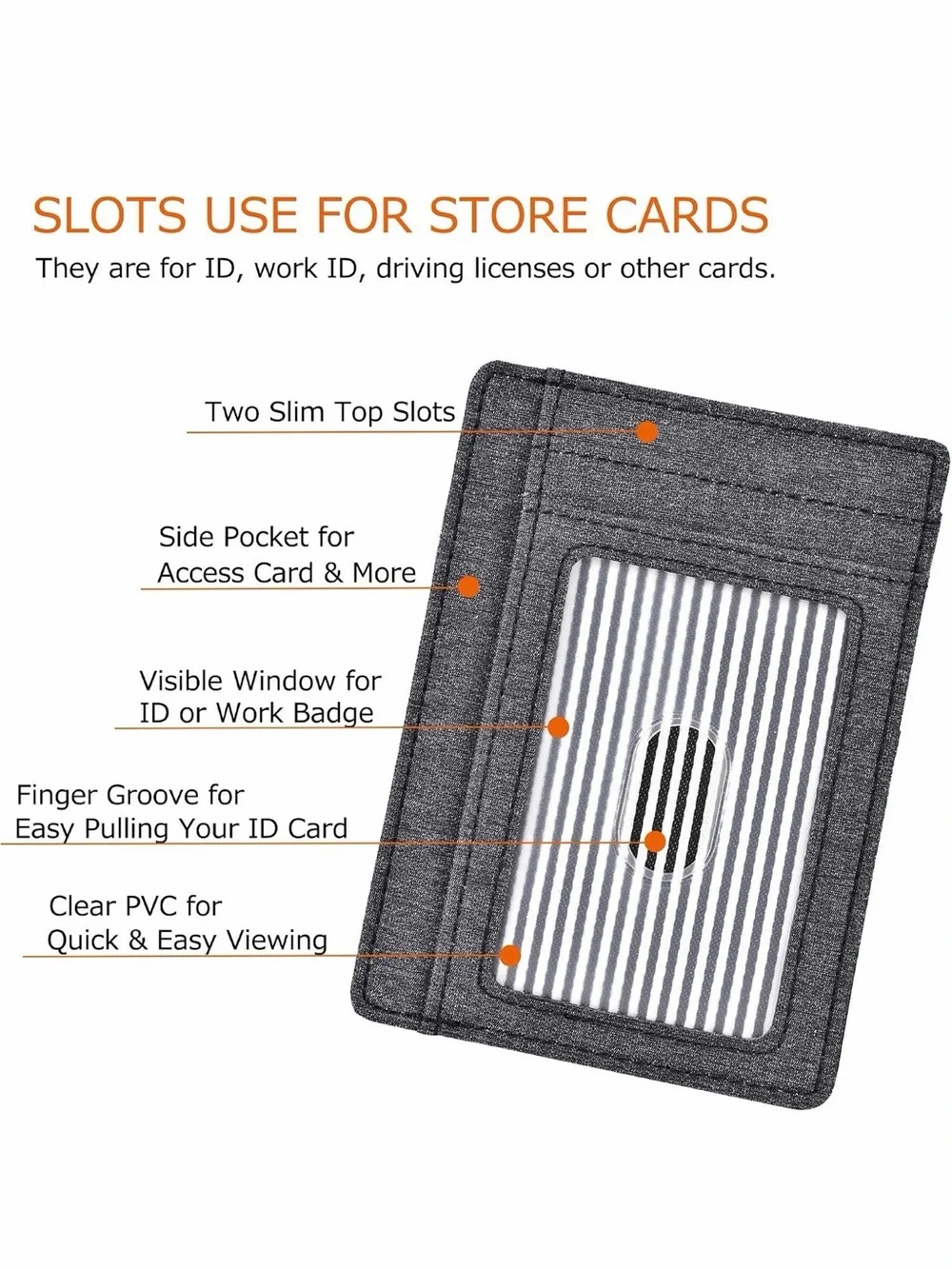 SPIEX RFID (USED) Men's Slim Card Wallet with ID Window